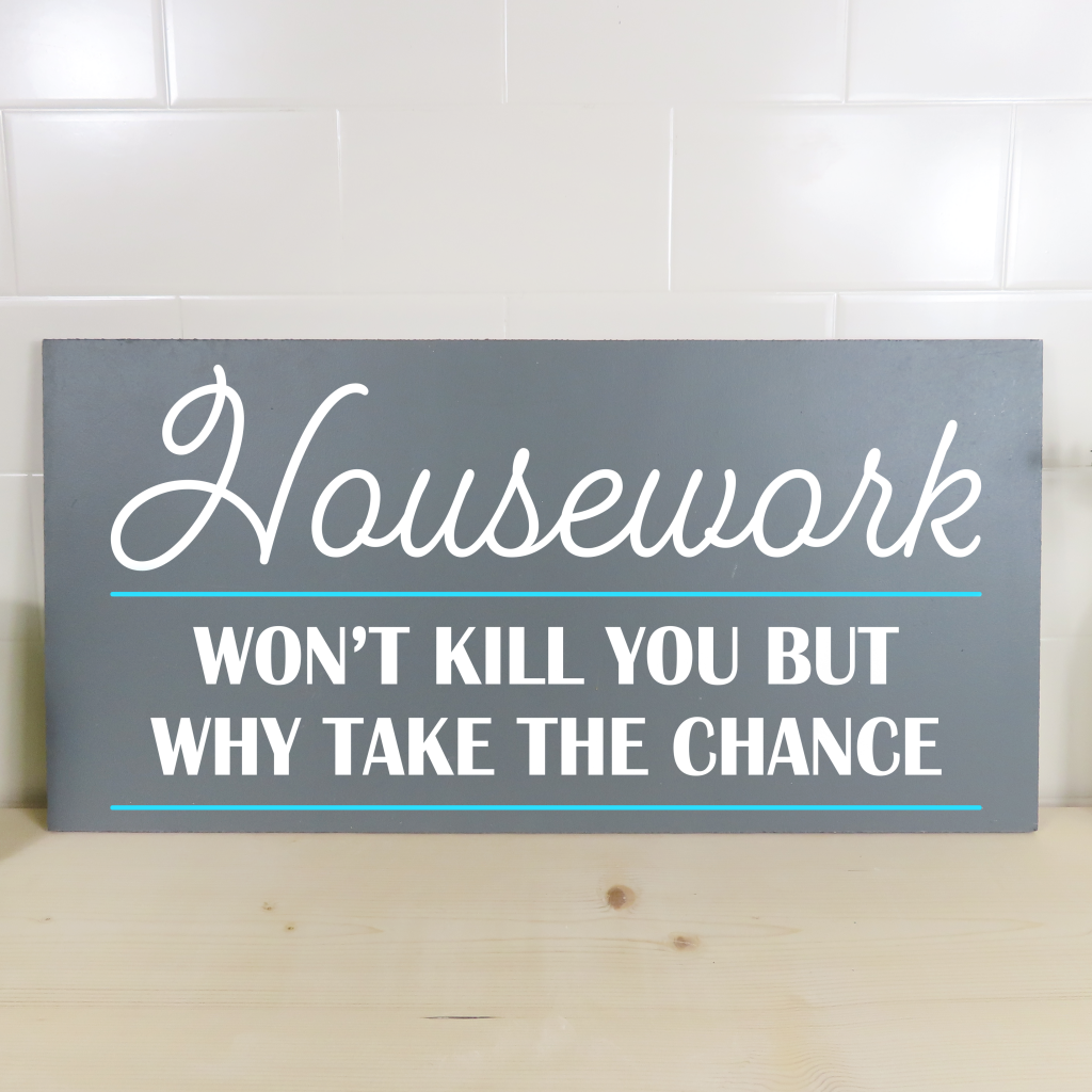 Housework on 24x12 board