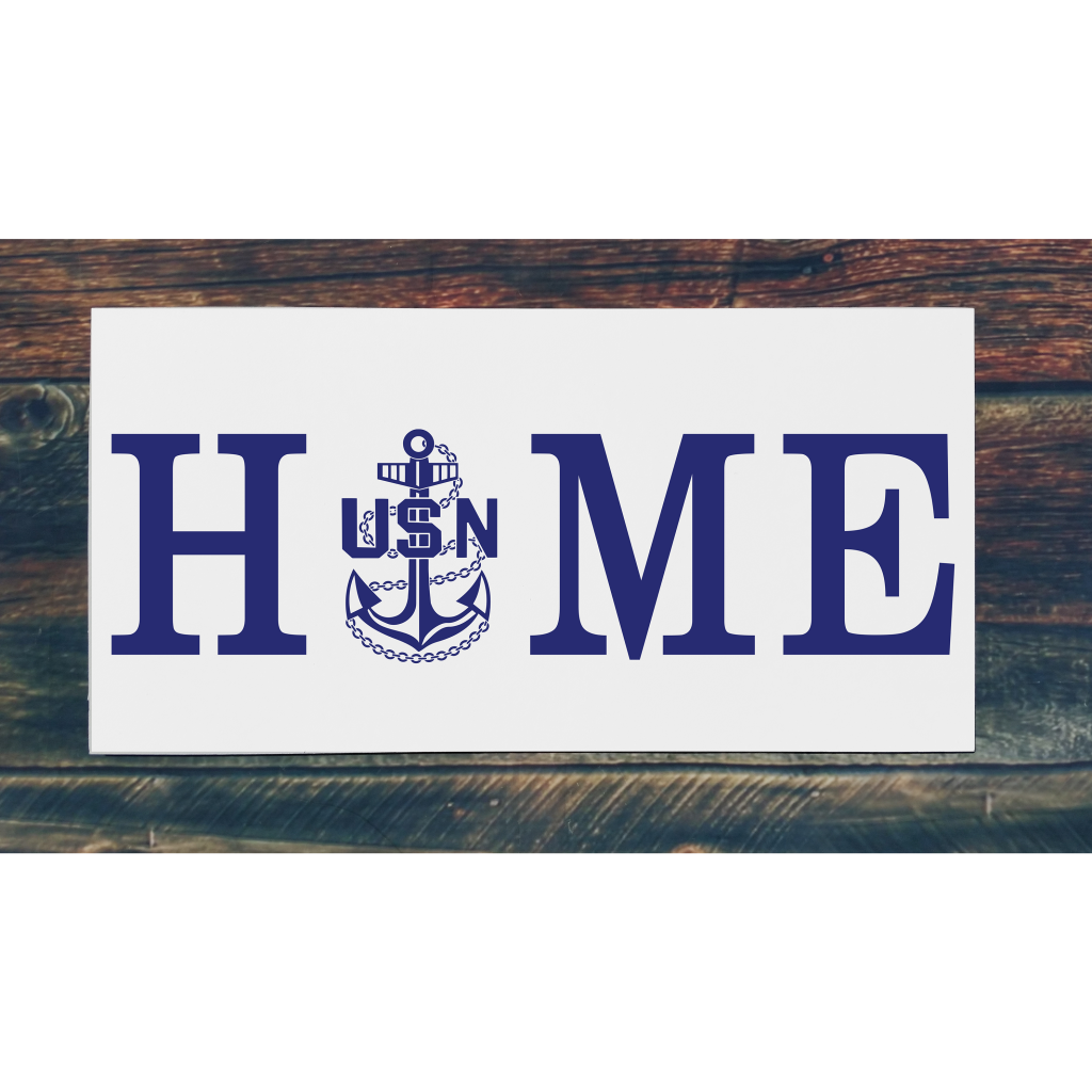 USN Home on 24x12 board